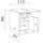 Flex-Well Unterschrank Kopenhagen 110 x 60 x 86 cm Weiß