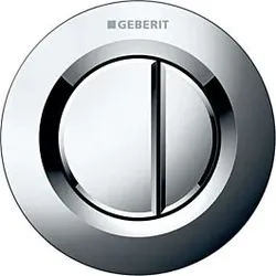 Geberit WC-Steuerung Typ 01 116042211 pneumatisch, 2-Mengen-Spülung, Kunststoff, hochglanz-verchromt