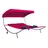 VCM Bindox Doppel-Gartenliege 200 x 180 x 137 cm rot inkl. Sonnendach