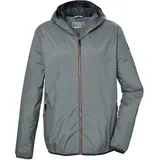 KILLTEC Herren Funktionsjacke wasserdicht/Regenjacke mit Kapuze, packbar KOS 112 MN JCKT, blaugrau, S,