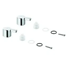 Grohe Griffpaar Lineare 48316 48316000 Markierung blau/rot chrom