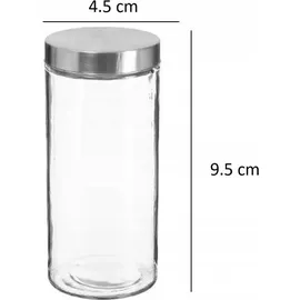 5five simply smart - 6 Gewürzgläser 80ml Edelstahldeckel - 5five