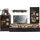 Innostyle Wohnwand INNOSTYLE "Sonate", schwarz (absetzung hirnholz nb, eiche altholz nb), B:330cm H:208cm T:52cm, Glas, Holzwerkstoff, Kastenmöbel-Sets, Wohnwand, inkl. LED-Beleuchtung