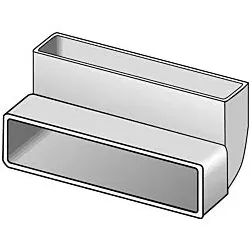 Helios Flachkanalbogen 60712 senkrecht