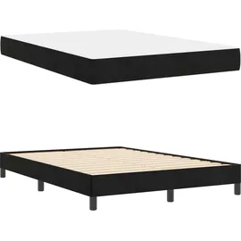 vidaXL Boxspringbett 160 x 200 cm Schwarz
