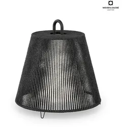 Wever & Ducré Schirm-Überzug für Outdoor LED Akku-Leuchte COSTA 1.0 - ROPE 1.0, Schwarz WEV-90057170