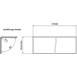 MS Beschläge Edelstahl Wandkantenschutz 1500mm - Eckschutzwinkel Eckschutzprofil G - 30x30mm