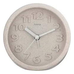 hama Wecker Fuerteventura beige 20 % Weizenstroh, Ø 11,7 cm