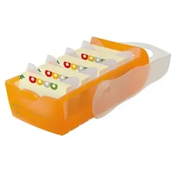 HAN Karteikasten CROCO 998-613 DIN A8 PP orange transluzent