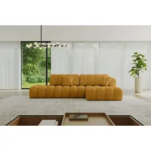 altdecor Ecksofa Cord 2-Sitzer Senfgelb
