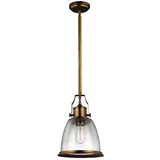 Elstead Lighting Pendellampe 1-flg. D 24 cm Stahl Messing