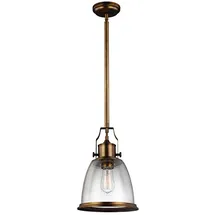 Elstead Lighting Pendellampe 1-flg. D 24 cm Stahl Messing