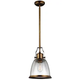 Elstead Lighting Pendellampe 1-flg. D 24 cm Stahl Messing