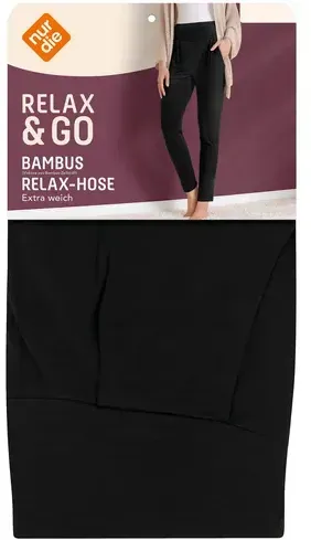 NUR DIE Damen Relax-Hose Relax & Go - schwarz