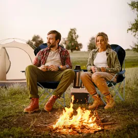 Hauki Campingstuhl 2er Set Blau