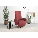 TV-Sessel SIT & MORE "Grenoble, inkl. Kopfteilverstellung und kabelgebundener Fernbedienung", lila (chianti), B:71cm H:110cm T:82cm, Sessel, wahlweise mit 2 Motoren und Akku und Aufstehhilfe