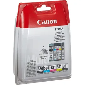 Canon PGI-580 pigmentschwarz + CLI-581 CMYK