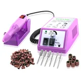 Fußpflegegerät Pediküre-Set Fußpflege Set Speziell für Hornhautentfernung mit 300 Hornhautentferner Schleifhülsen und Fräser Diamantschleifer