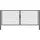 GAH Alberts Doppeltor Flexo Plus 400 x 160 cm Grau/Metall