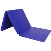 CCLIFE 180x60x5cm Klappbare Weichbodenmatte Turnmatte für Zuhause Fitnessmatte Gymnastikmatte rutschfeste Sportmatte Spielmatte, Farbe:Blau