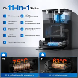 Ecovacs Deebot X8 Omni schwarz