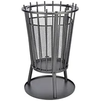 Spetebo Feuerkorb mit Funkenschutz - ca. 40 x 61 cm - Feuerstelle Garten Party Feuer