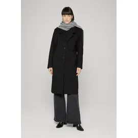 URBAN CLASSICS Winterjacke URBAN CLASSICS "Urban Classics Ladies Basic Coat", Damen, Gr. L, schwarz, 100% Polyester, unifarben, normal, amerikanischer Ausschnitt, Jacken Winterjacke