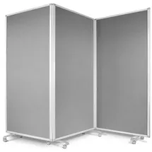 Floordirekt Filz Stellwand 270 x 180 cm Grau