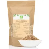 Brauner Reis Vollkorn 1kg - Naturreis Vollkornreis reich an Ballaststoffen