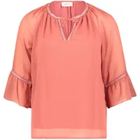 Cartoon Casual-Bluse mit Flügelärmeln in Dusty Cedar 36