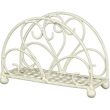 Ambiente Haus Küchenrollenhalter AMBIENTE HAUS "Serviettenhalter aus Eisen in Antikweiß", weiß, B:14cm H:11cm T:6cm, Eisen, Küchenrollenhalter