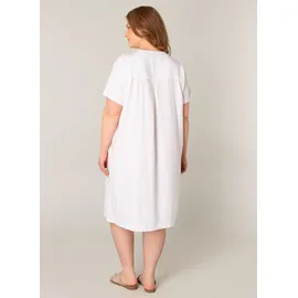 Base Level Curvy Tunikakleid Sommerkleid Weiß 58/60