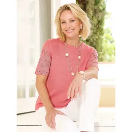Classic Basics Bouclé-Pullover Flamingo 44
