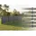 prestige home living outdoor WPC-Sichtschutzzaun 9,1 x 1,9 m Grau