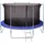 vidaXL Sicherheitsnetz schwarz 3,96 m