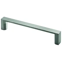 Hettich Möbelgriff Zinkdruckguss, Edelstahl Optik, 1 Stück