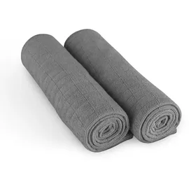 BestLivings Microfaser Geschirrtuch Sunshine 65 x 45 cm 2er Pack Anthrazit