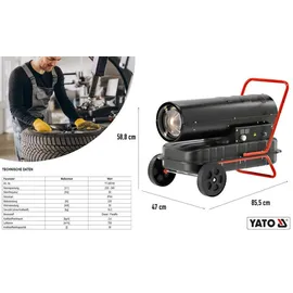 Yato Heizkanone Ölheizgebläse 30 kW schwarz