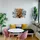 Asir Wanddekoration 85x58 cm Baum Holz/Metall - Braun/Schwarz