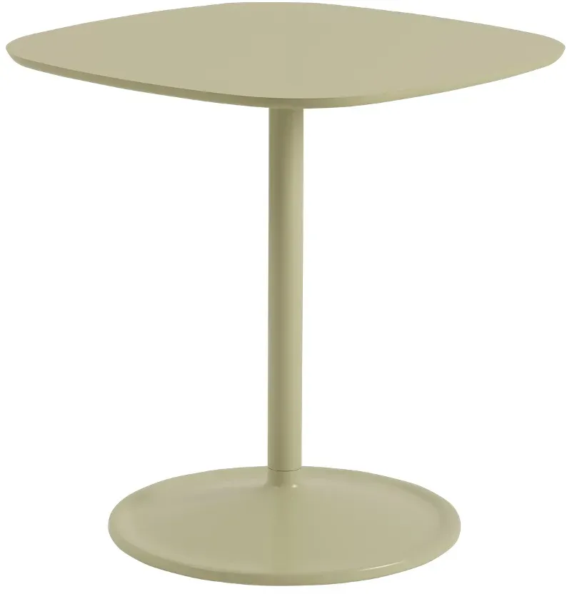 Muuto Soft Cafe Tisch, 70 x 70 cm, beige grün laminat / beige grün