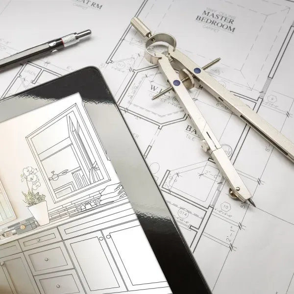 Breuer Aufpreis für technische Installationszeichnung - Duschkabine