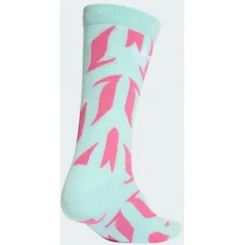 adidas Lionel Messi Print Socken 3er Pack Semi Flash Aqua/White/White 40-42