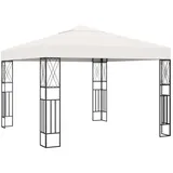 vidaXL Pavillon 3 x 3 m inkl. 4 Seitenteile Creme