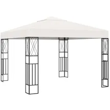 vidaXL Pavillon 3 x 3 m inkl. 4 Seitenteile Creme
