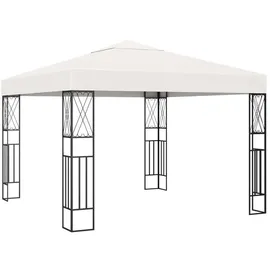 vidaXL Pavillon 3 x 3 m inkl. 4 Seitenteile Creme