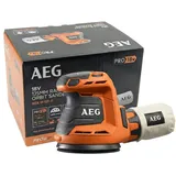 AEG BEX 18-125-0 inkl. Staubbeutel, Schleifpapier