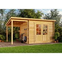Alpholz Gartenhaus Maria Schleppdach 450x275cm braun (L1.1.00043.6)