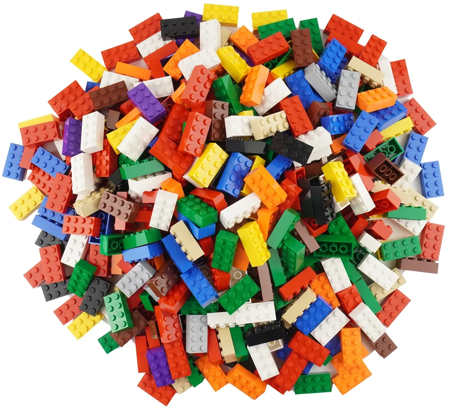 LEGO® 2x4 Steine Hochsteine Gemischt Bunt - 3001 - Menge 100x