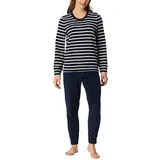 Schiesser Damen Schlafanzug lang Frottee warm kuschelig wohlfühlen - Nightwear - 42