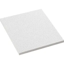 10er-Set Mineralfaserplatte 62x62 | Weiß | Feinkörniger Putz | Dicke 15 mm | Rasterdeckenplatten, Akustikdeckenplatte, Rasterplatte, Mineralplatte